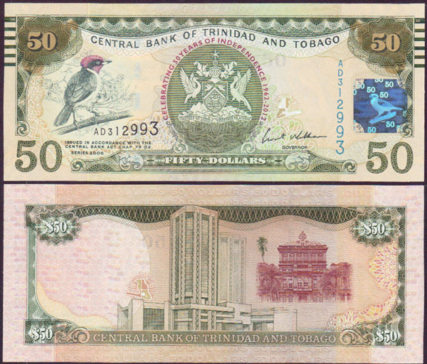2012 Trinidad & Tobago $50 (Unc) L001491